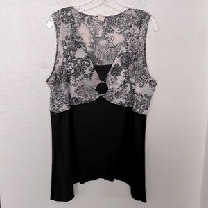 SPARKLY TANK TOP BY TEENIE WEENIE SZ 3X 44Wx27L FROM CENTER/OUTER SIDE IS 32L